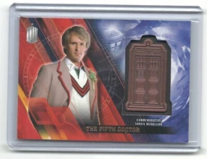 Doctor Who Timeless The Fifth Doctor Commorative Tardis medallion card #083/150 - Picture 1 of 2