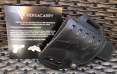 Versacarry C121365 Compound OWB Belt Holster, Black, Left Draw - fits Sig P365 - Image 1 of 4