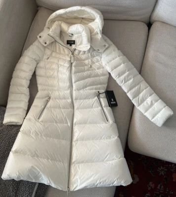 Chaqueta de invierno Mackage blanca burbuja parka para mujer pequeña Foto 1 de 4