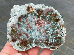 Seltener Seraphinit mit Chalzedon Platte poliert Seraphinite with chalcedony - Bild 1 von 2