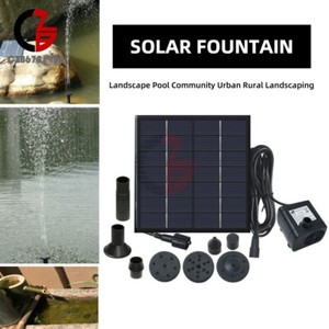 Solar Water Panel Power Fountain Pump Kit Pool Garden Pond Watering Submersible