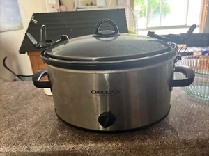 Crock-Pot 7qt Manual Slow Cooker - Stainless Steel - Picture 1 of 4