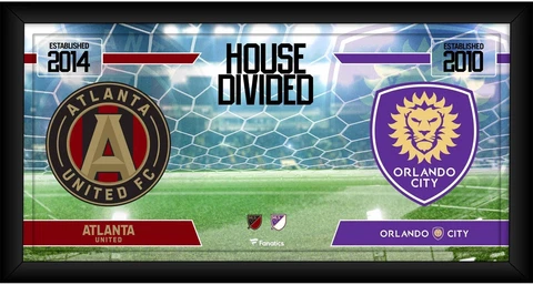Atlanta United FC vs Orlando City SC Framed 10x20 House Divided Collage Cover