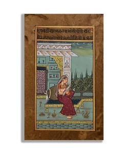 Pintura en miniatura hecha a mano retrato paloma mimadora Ragni 8,6 X 6 pulgadas "PN12778" - Imagen 1 de 3