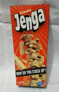 Jenga Classic Game with Genuine Hardwood Blocks, Stacking Tower Game 
