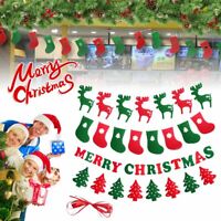 Details about   Xmas Banner Bunting Garland Hanging Decor Party Merry Christmas Santa Snowman 