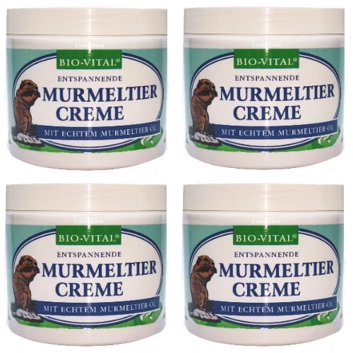 BIO-VITAL Murmeltier Creme Balsam Entspannung Murmeltieröl Salbe 250ml 4er Pack - Bild 1 von 1