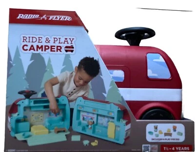 Radio Flyer Ride & Play Camper Juego Paseo Coche de Juguete Rojo NUEVO Foto 1 de 4