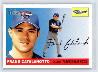 FRANK CATALANOTTO 2004 Topps Heritage Baseball Card #52 Toronto Blue Jays - Image 1 of 2