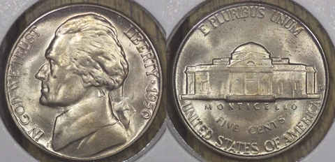 1950 D GEM BU W/FULL STEPS! Toned Silver Jefferson Nickel 50D663 Cover