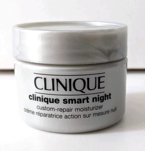 Clinique Smart Night Custom Repair Moisturizer Dry Combination 1 oz Wrinkles - Picture 1 of 4