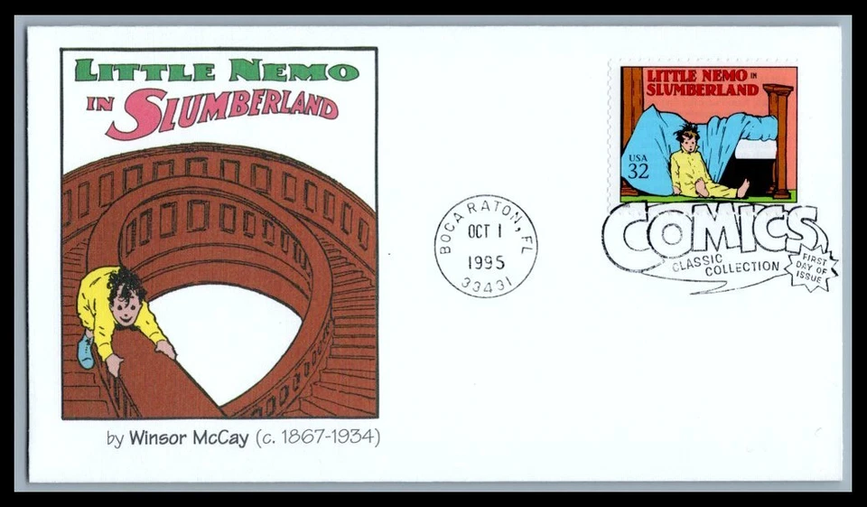 Tira de cómics clásicos Fleetwood Little Nemo 1995, 9p4991 FDC # 3000c 32c de EE. UU. Foto 1 de 1