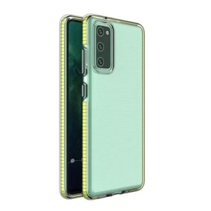 Custodia a molla trasparente per Samsung Galaxy A72 4G giallo - Foto 1 di 4