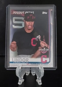 Francisco Lindor 2019 Topps Opening Day Dugout Peeks SSP #DP-1 Indians (Rare) - Picture 1 of 2
