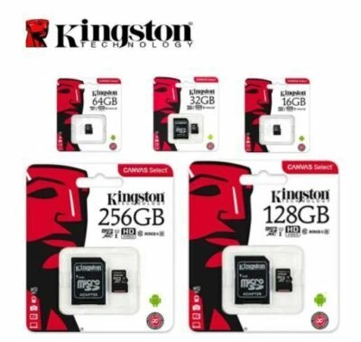 Original Kingston Mikro SD Karte Speicherkarte Class10 128GB Mikro SD+ Adapter - Bild 1 von 2