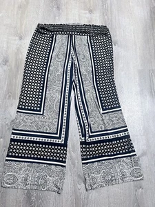Women's Plus Size Wide Leg Pants XL STRETCH EUC - Picture 1 of 5