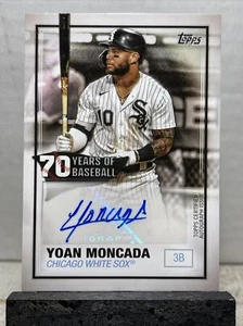 2021 Topps Series 2 Baseball YOAN MONCADA 70 Years Auto #70YA-YM WHITE SOX - Picture 1 of 2