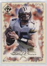 2001 Pacific Private Stock Gold Foil /200 Drew Brees #160 Rookie RC