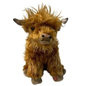 Vaca Highland Grande con Juguete de Sonido 10"/25cm Animal de Peluche por Living Nature NUEVO - Imagen 1 de 3
