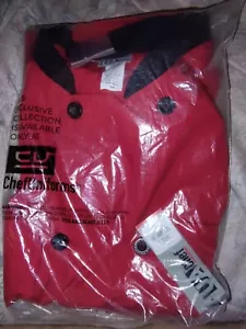 UA Uniforms Chefs Jacket Rebla - 3X - Double Button Red & Black - NEW WITH TAGS - Picture 1 of 2