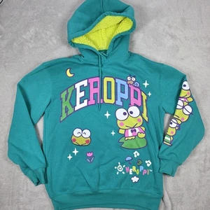 Keroppi Hoodie Womens Small Sanrio Hybrid Apparel Pullover Fleece Sherpa Lined - Picture 1 of 10
