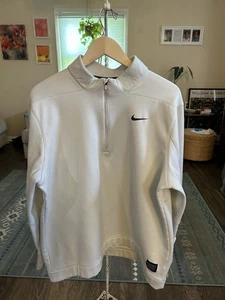 Nike Golf XL Ivory Zip Up Sweater Athletic Style Jacket - Picture 1 of 6