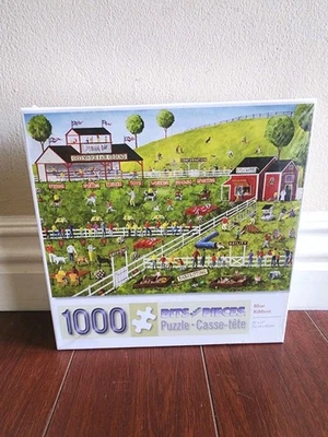 Quebra-cabeça de cachorro pedaços e peças competição canina fita azul 1000 peças quebra-cabeça - Imagem 1 de 4