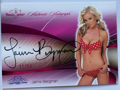 2008 BENCHWARMER SIGNATURE SERIES JAIME BERGMAN AUTOGRAPH CARD /50 - Image 1 of 2
