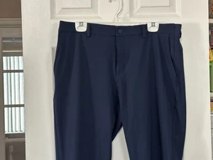 Pantalones Greg Norman Performance Flex Cintura Botón a Presión para Hombre, Azul Marino, 32X32 - Imagen 1 de 13