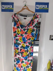 VESTIDO FLORAL HASTA LA RODILLA FASE OCHO TALLA UK 12  - Imagen 1 de 4
