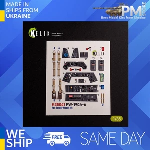 Kit decalcomanie 3D interne Kelik K35041 1/35 FW-190A-6 per modelli di bordo - Foto 1 di 4