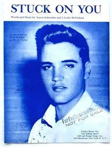Elvis Presley - Stuck On You - 1960 Original USA Sheet Music-Sample Copy - Picture 1 of 1