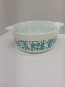 Plat casserole vintage Pyrex Amish imprimé beurre 1,5 pinte Cendrillon #472 sans couvercle - Photo 1/15