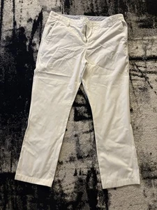 Barney’s White Garment Dyed Cotton Pants Chinos, Men’s 36 - Picture 1 of 2