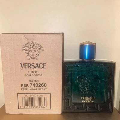 Versace Eros *PERFUME* Para Hombres Nuevo Probador 3.4fl.oz/100ml Auténtico Foto 1 de 3