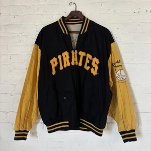 Vintage Pittsburgh Pirates Jacket Mirage 90s Bomber MLB R2 XL - Picture 1 of 7