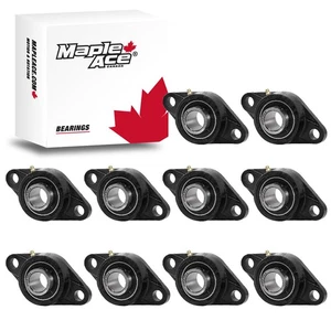 Cojinete de brida UCFL206-20 diámetro de 1-1/4", 2 pernos autoalineable, base sólida (cantidad 10) - Imagen 1 de 4