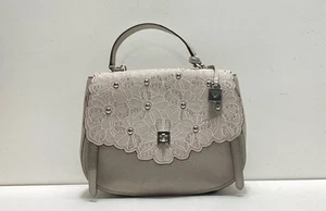 Michael Kors Women's Grey Floral Embossed Top Handle Bag - Picture 1 of 5