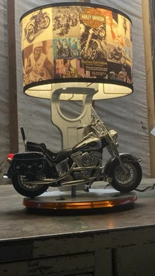 Harley Davidson Lamp W/ Lamp, Night Light & Sounds - Image 1 of 3