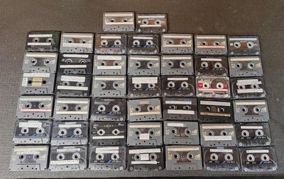 Lote de 44 cintas de casete en blanco de audio usadas varias Memorex Maxell Sony TDX Foto 1 de 4