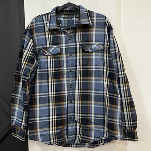 GH Bass & Co Baumwolle Flanell kariert Langarm Button Down Hemd Large DEFEKT - Bild 1 von 8