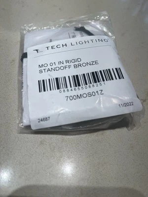 Tech Lighting 700MOS01Z Single Circuit Monorail Standoff 1" Bronze NEW - Image 1 of 2