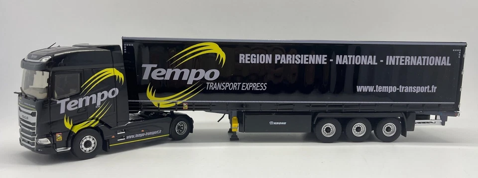 ELIGOR, DAF XG 4x2 con rimorchio 3 assi - Trasporto TEMPO, 1/43,  ELI118373 - Immagine 1 di 1