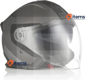 ORIGINE Open Face Motorcycle Jet Helmet 3/4 with Double Visor Matte Size M - Imagen 1 de 5