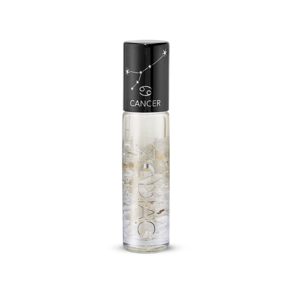 Brillo de labios enrollable Blossom Zodiac perfumado con vainilla con cristales - Cáncer 0,20 oz Foto 1 de 1