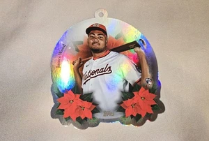 2025 Topps Holiday Baseball James Wood Oversized Die Cut Ornament - Plus Base RC - Bild 1 von 5