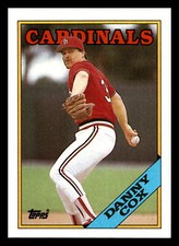 1988 Topps Danny Cox St. Louis Cardinals #59 Centered Mint.