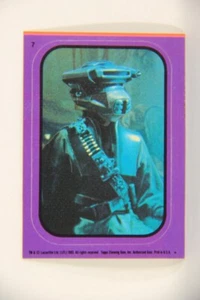 Star Wars ROTJ 1983 Topps Sticker Card #7 Princess Leia Boushh - Purple L017915 - Picture 1 of 2