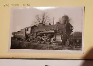 VECCHIA FOTOGRAFIA FERROVIARIA B&W nuova YorK CenTral 1209 H-5E non datata anni '30 - Foto 1 di 2