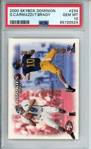 2000 Skybox Dominion #234 Tom Brady Rookie Card PSA 10 Gem Mint - Picture 1 of 2